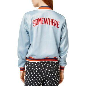 LIKE NEW Ban.Do SOMEWHERE Blue Striped Bomber Jacket – Size SMALL